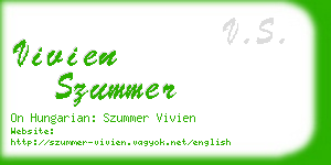 vivien szummer business card